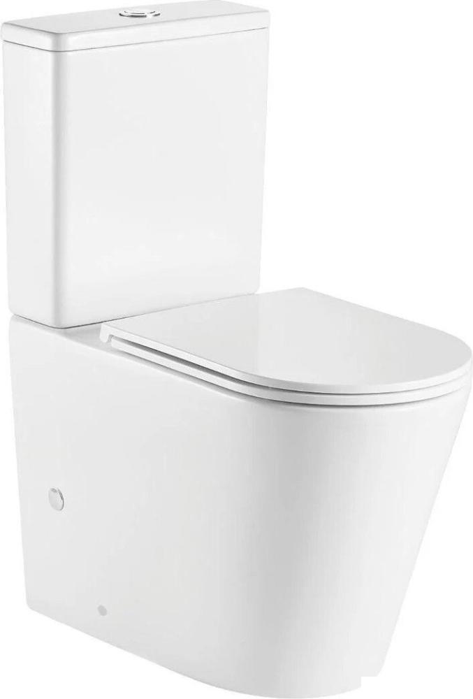 Унитаз напольный WeltWasser WW Salzbach 001 XL GL-WT (белый глянец чаша)