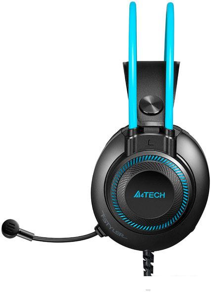 Наушники A4Tech Fstyler FH200i (черный/голубой)