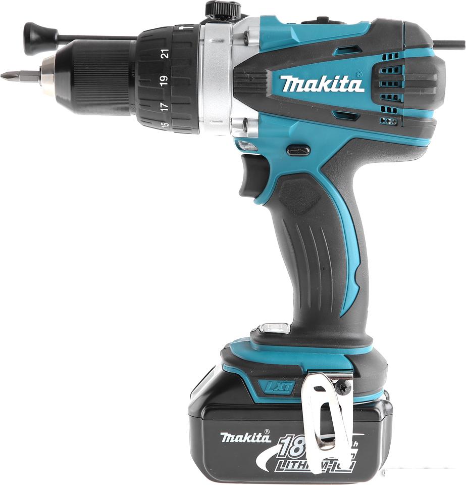 Ударная дрель-шуруповерт Makita DHP458RFE (с 2-мя АКБ, кейс)