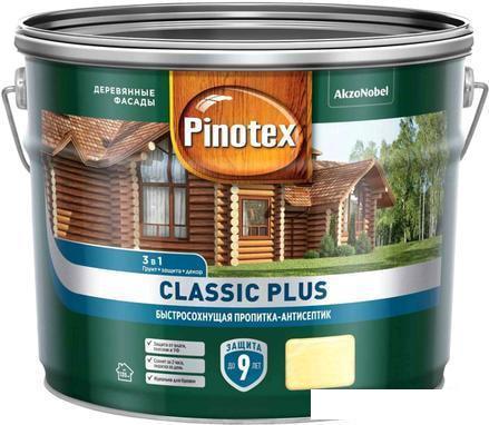 Антисептик Pinotex Classic Plus 3 в 1 9 л (красное дерево)
