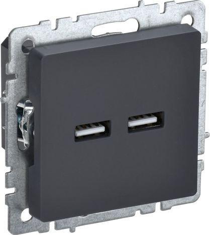 Розетка USB IEK Brite BR-U21-D31-K53