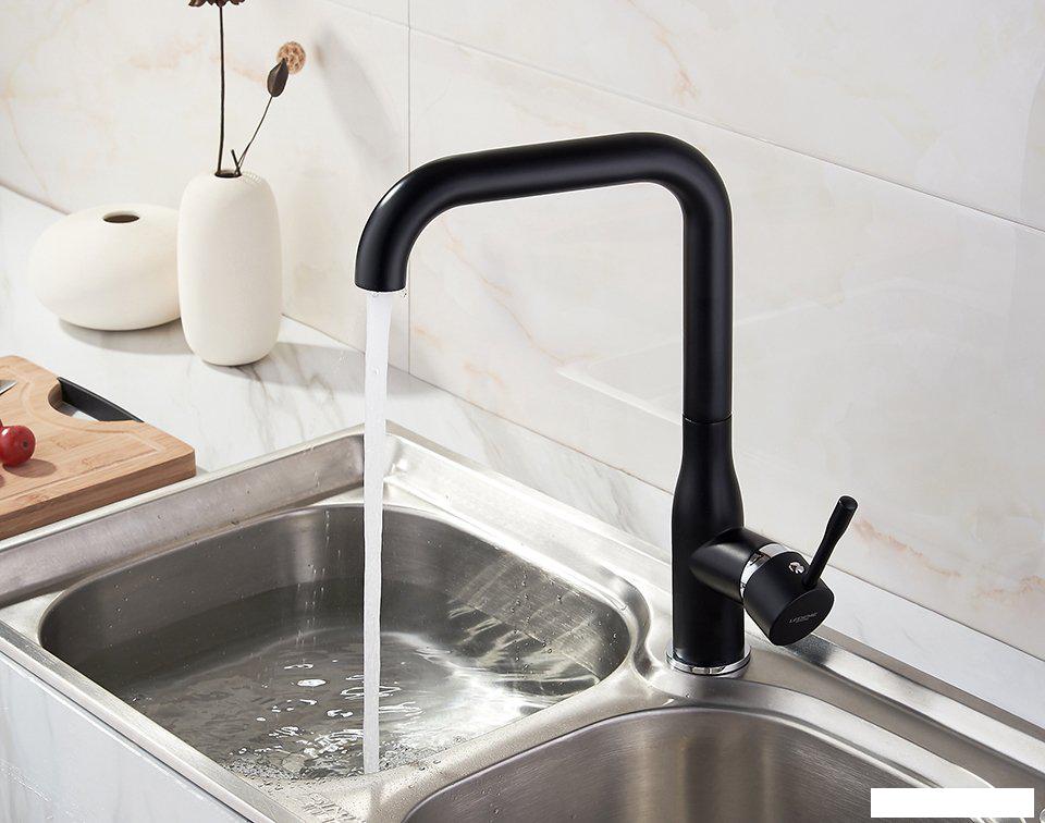 Смеситель Ledeme H98 L4698B (черный матовый)