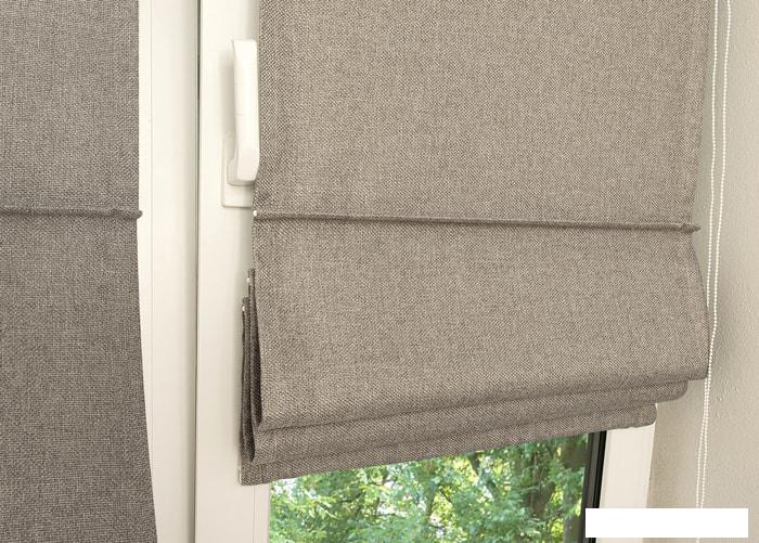 Мини римская штора Delfa Plain Dim Out СШД-01М 171/006 73x160 (серый)