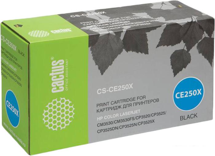 Картриджи для принтеров и МФУ CACTUS CS-CE250X (аналог HP CE250X)