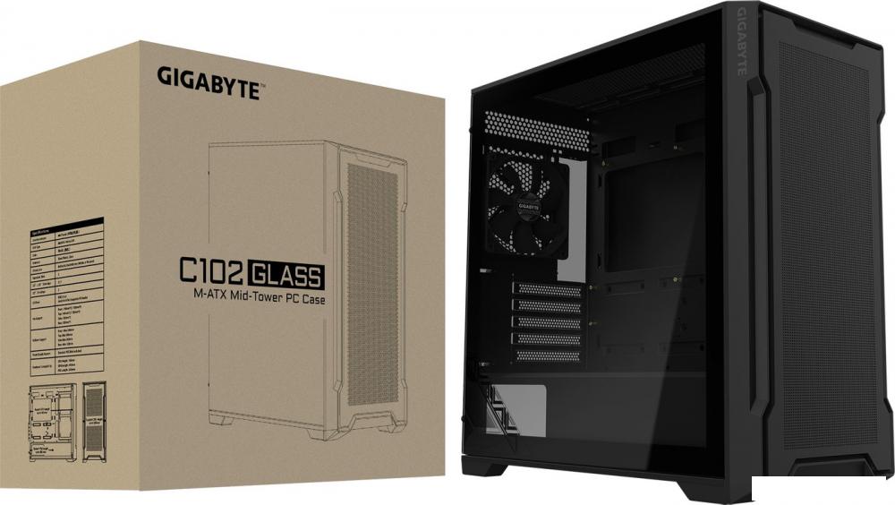 Корпус Gigabyte C102 Glass