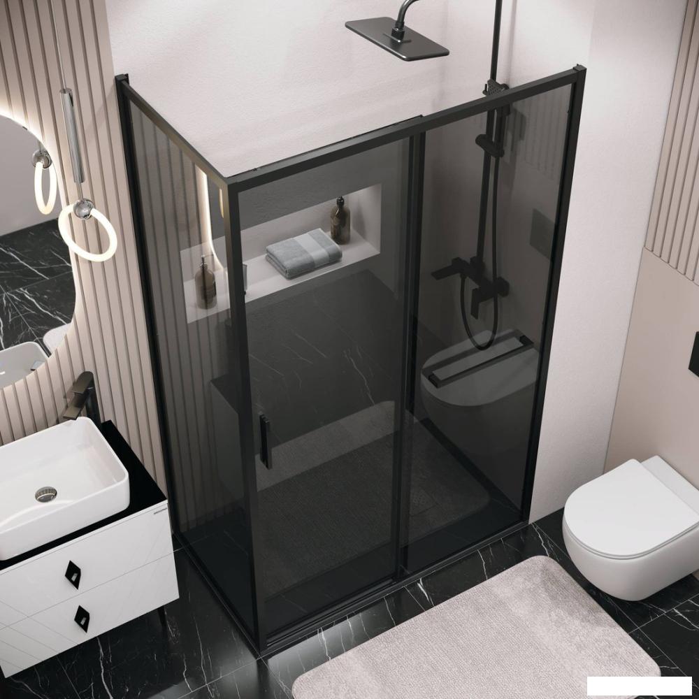 Душевой уголок Grossman Style 100x100x195 120.K33.05.1010.21.10 (черный матовый/стекло тонированное)
