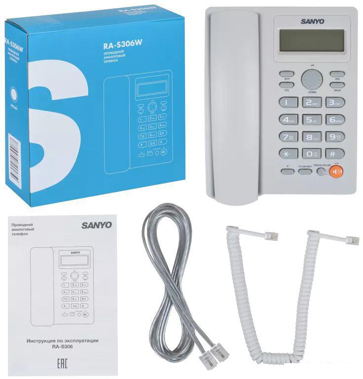 Проводной телефон Sanyo RA-S306W