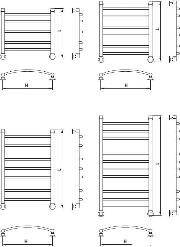 Полотенцесушители Luxon L T500 60x40