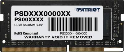 Оперативная память Patriot Signature Line 4GB SODIMM DDR4 PC4-21300 PSD44G266681S Оперативная память Patriot Signature Line 4GB SODIMM DDR4 PC4-21300 PSD44G266681S