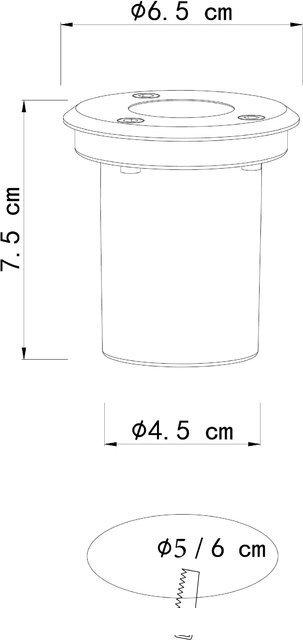 Тротуарный встраиваемый светильник Arte Lamp Piazza A6103IN-1SS