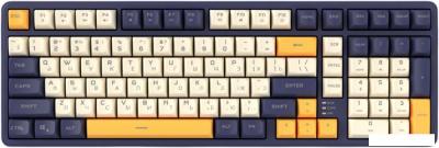 Клавиатура Ritmix RKB-602BL (синий/бежевый)