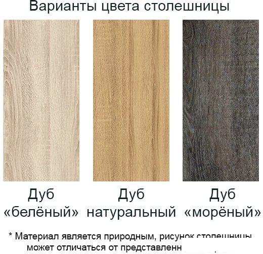 Кухонный стол Buro7 Лофт 150 (классика, дуб натуральный/белый)