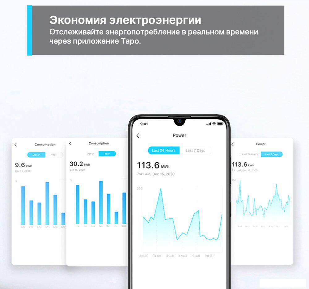 Умная розетка TP-Link Tapo P115
