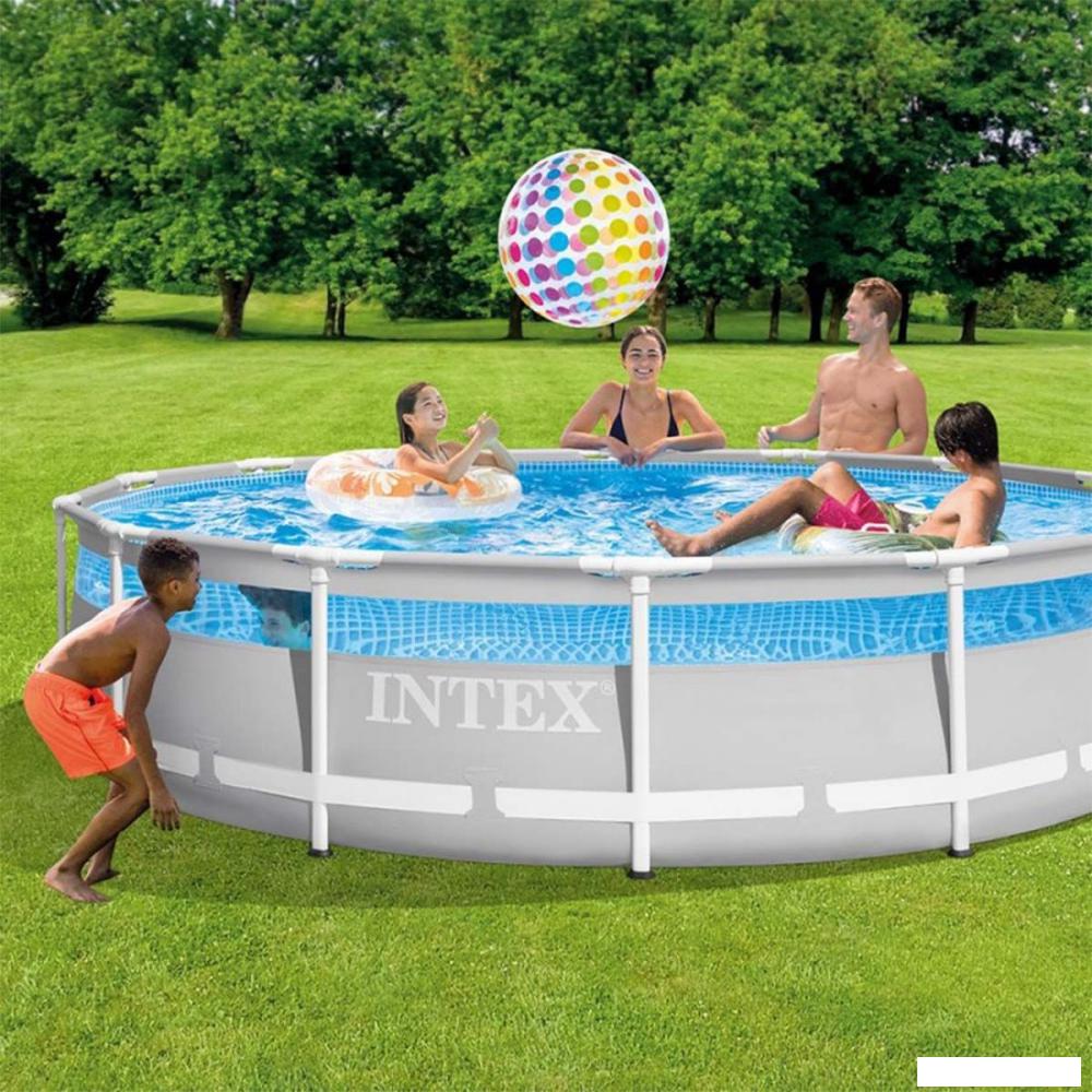 Каркасный бассейн Intex Prism Frame Clearview 26730 (488х122)