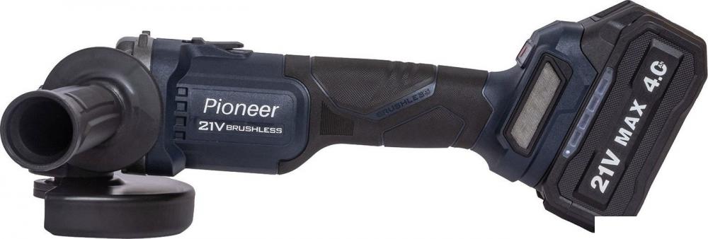 Угловые шлифмашины (болгарки) Pioneer Tools AG-E20V-125-01B (с 1-им АКБ, кейс)