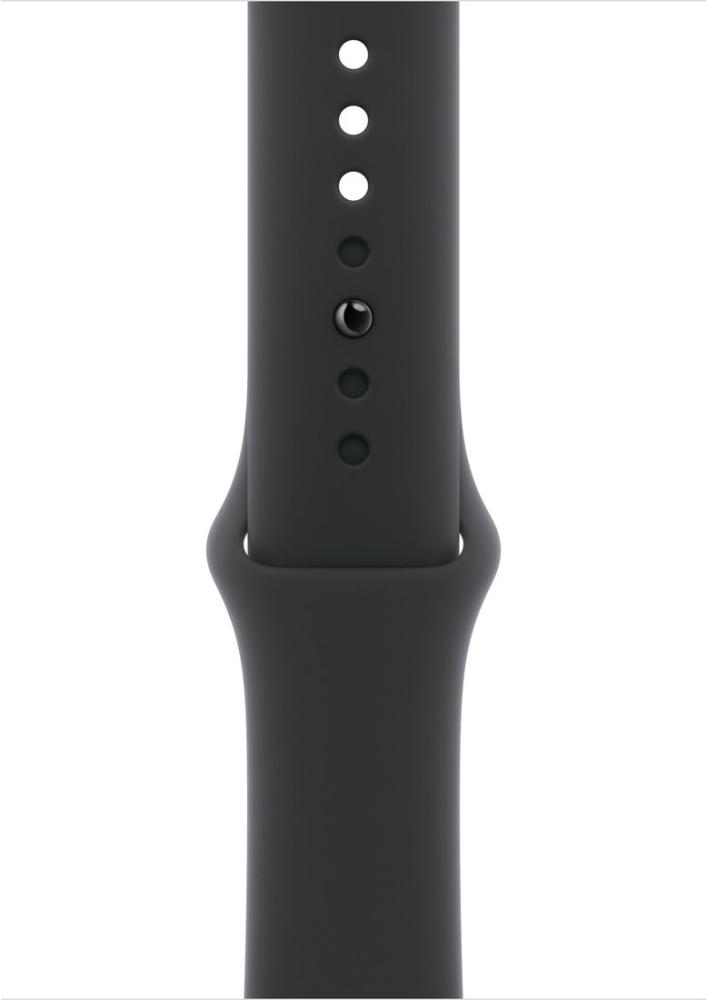 Умные часы Apple Watch Series 11 46 мм (алюминиевый корпус, космический серый/черный, спортивный силиконовый ремешок S/M)