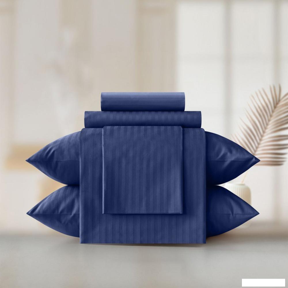1.5-спальный комплект постельного белья Verossa Stripe Indigo VRT 1565 70004 ST13 23