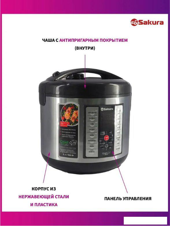Мультиварка Sakura SA-7766BK