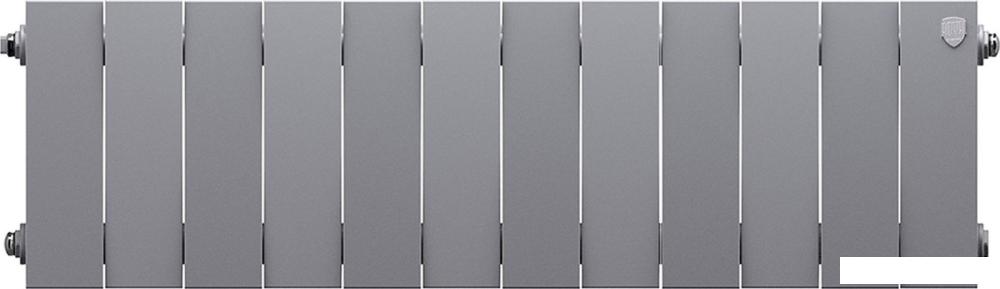 Биметаллический радиатор Royal Thermo PianoForte 200 Серебристый - 12 секций
