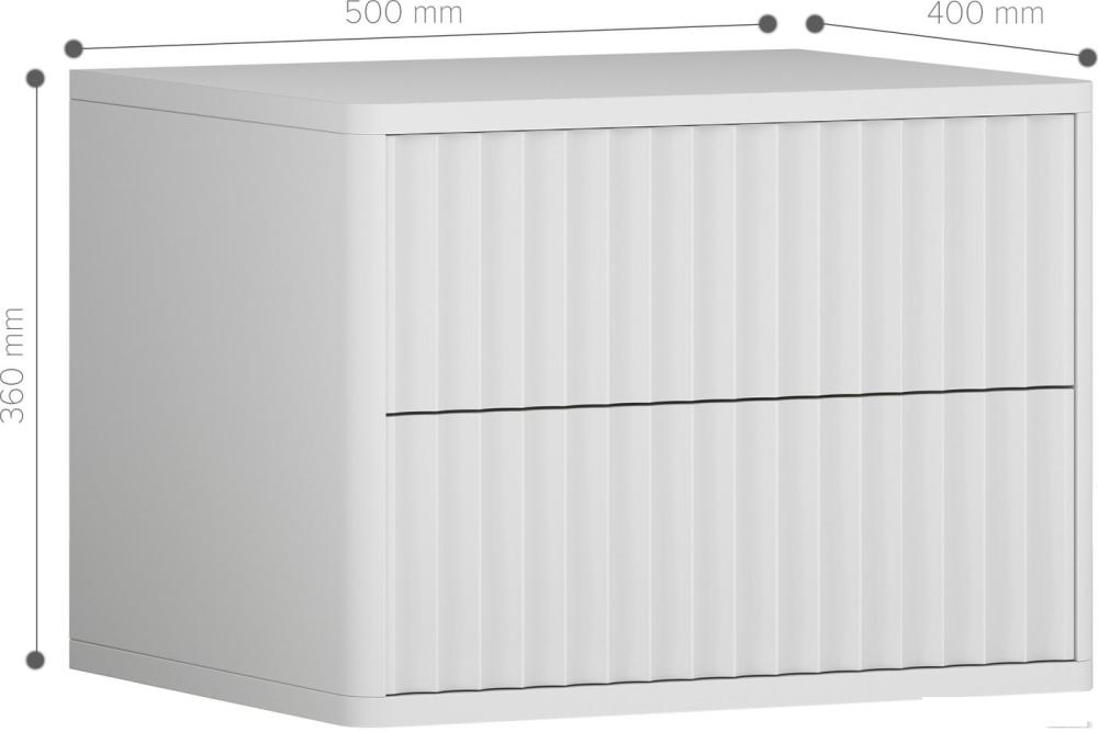 Тумба Shtabe Royal 5002 эко (белый/белый)