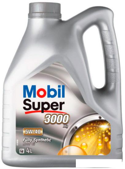 Моторное масло Mobil Super 3000 X1 5W-40 4л