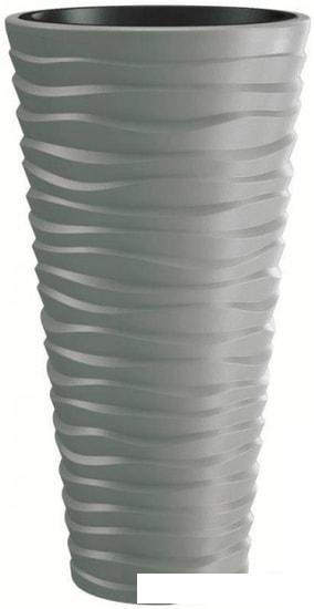 Кашпо Prosperplast Sand Slim DPSA400-405U (серый)
