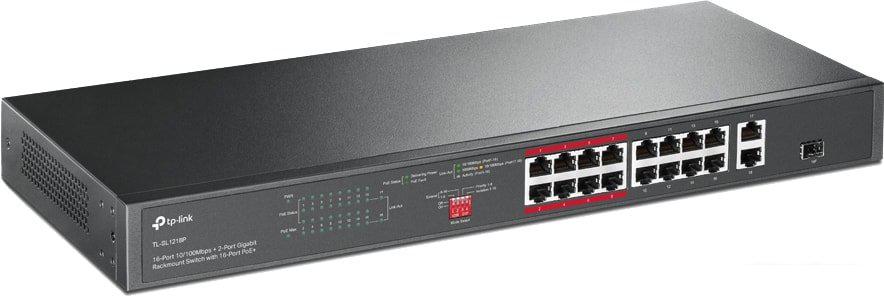 Неуправляемый коммутатор TP-Link TL-SL1218P