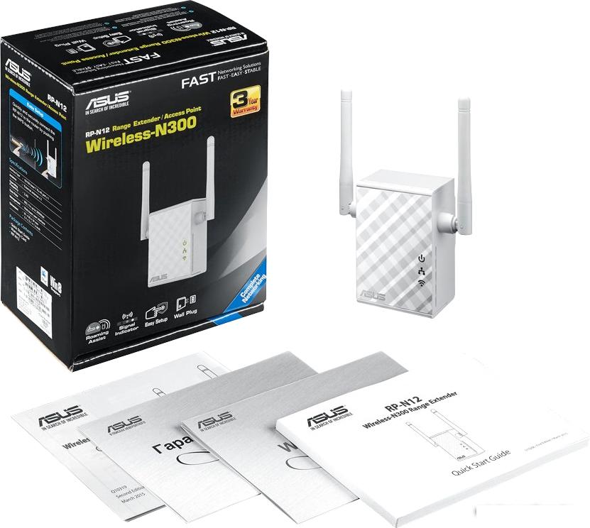 Усилитель Wi-Fi ASUS RP-N12