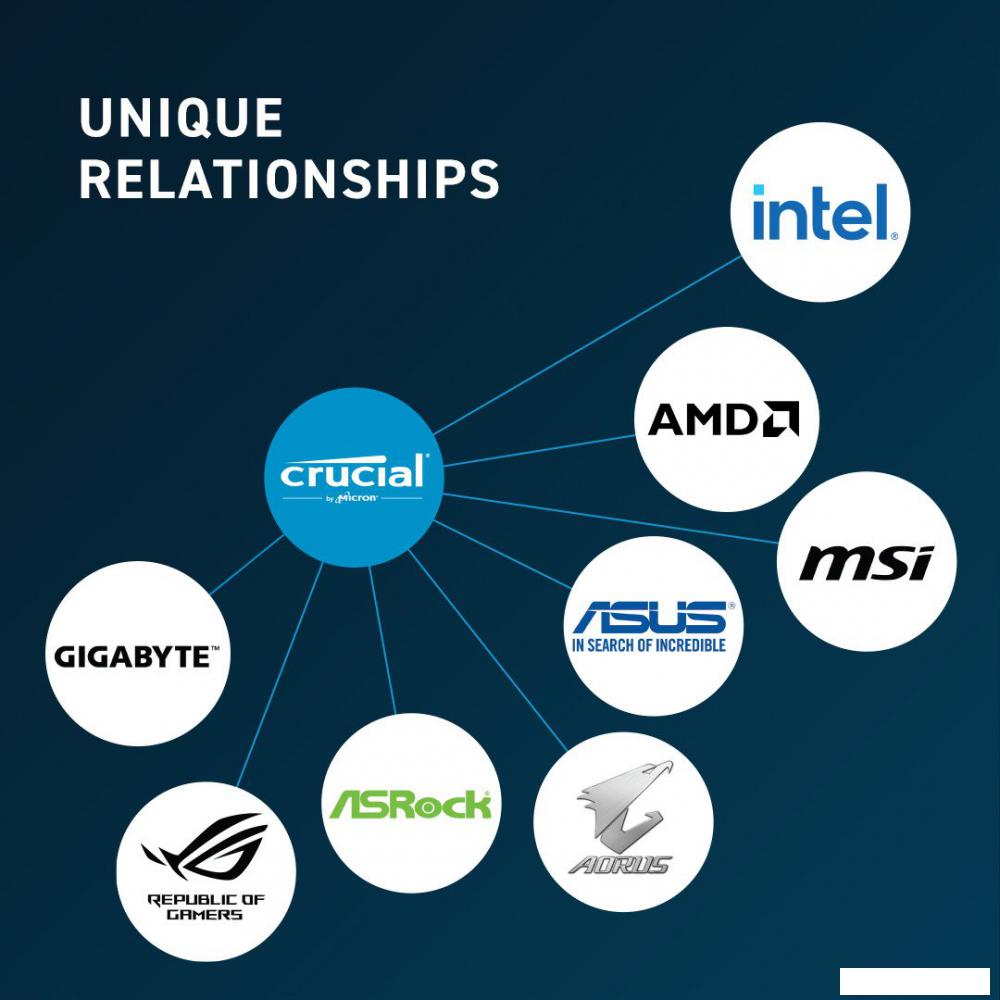 Оперативная память Crucial 16ГБ DDR5 4800 МГц CB16GU4800