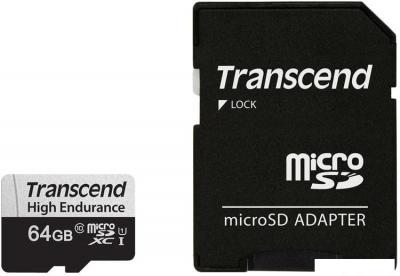 Карты памяти Transcend microSDXC TS64GUSD350V 64GB (с адаптером)