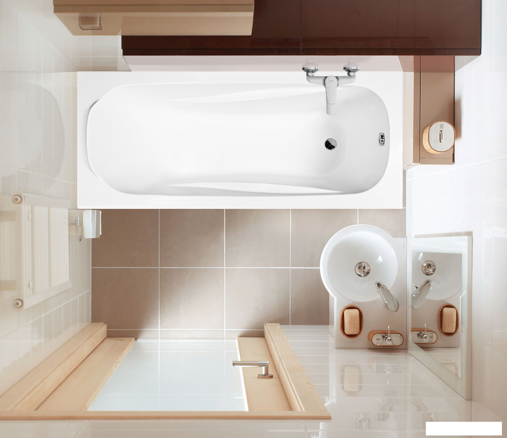 Ванна Ventospa Serena LA 160х70 (с каркасом и экраном)