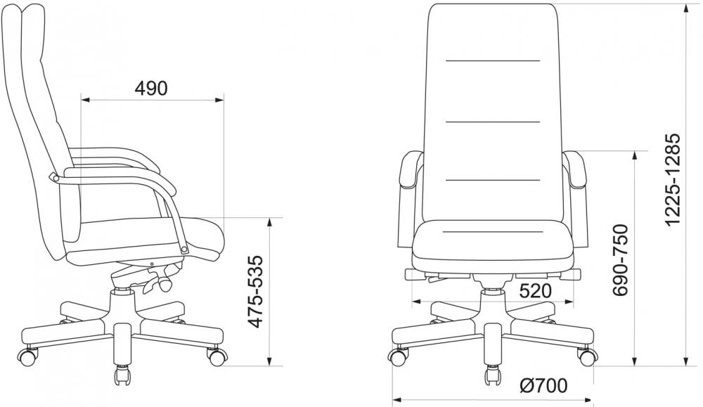 Офисное кресло Бюрократ T-9927WALNUT (слоновая кость)