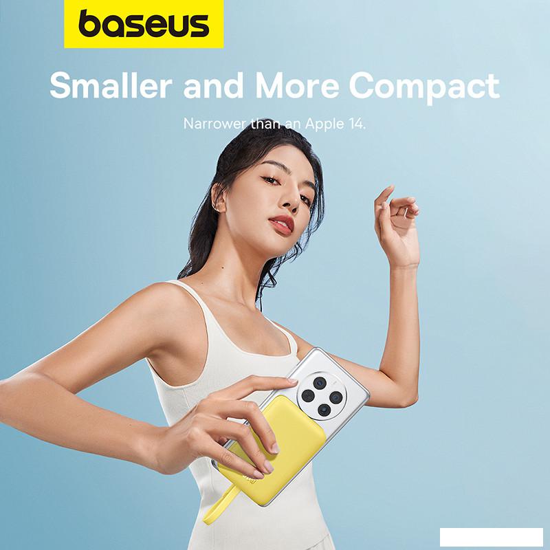Внешний аккумулятор Baseus Magnetic Fast Charge Power Bank Type-C Edition 30W 10000mAh (желтый)