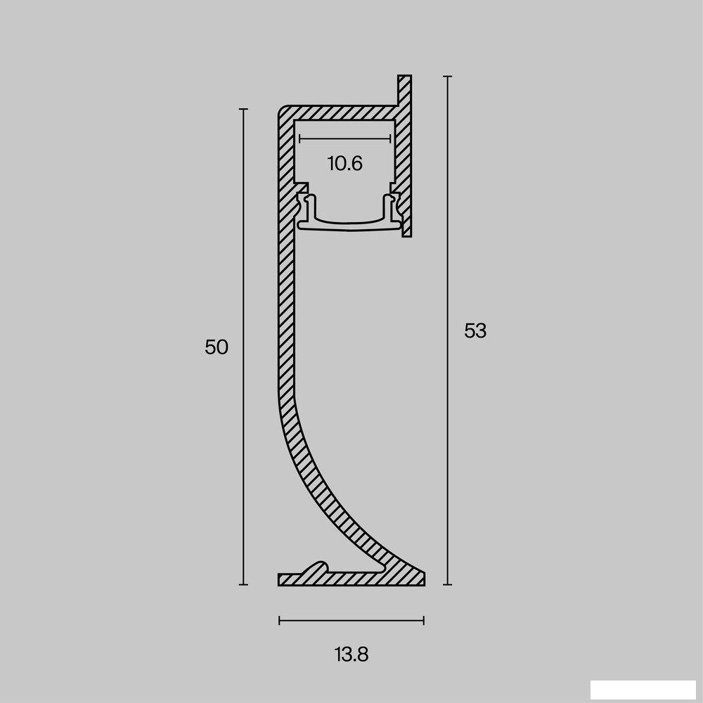 Алюминиевый профиль Maytoni Led Strip ALM-5314-S-2M