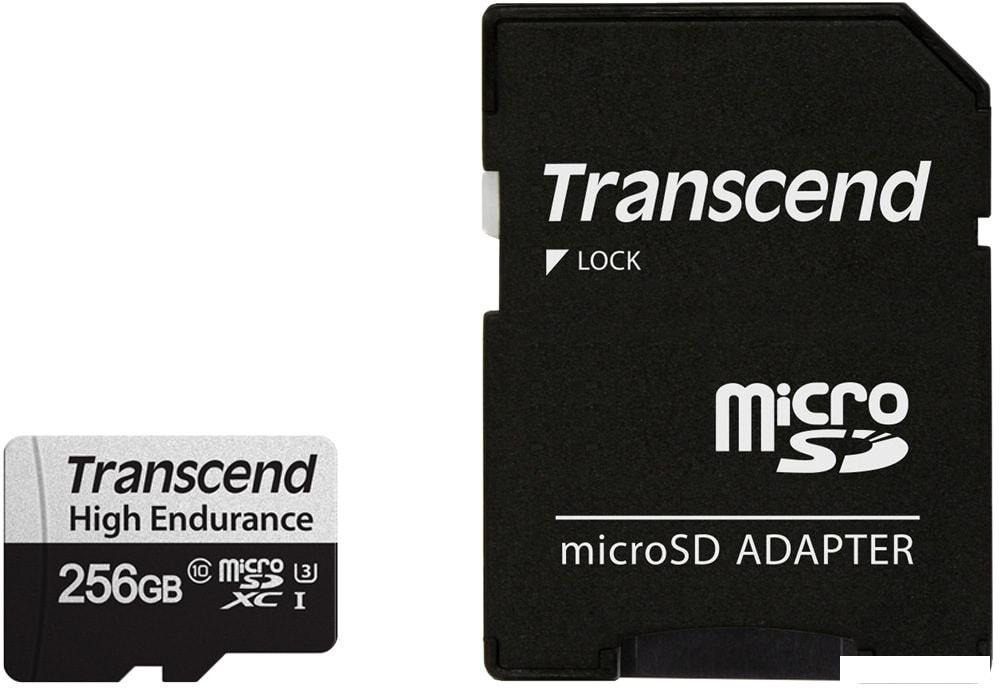 Карты памяти Transcend microSDXC TS256GUSD350V 256GB (с адаптером)