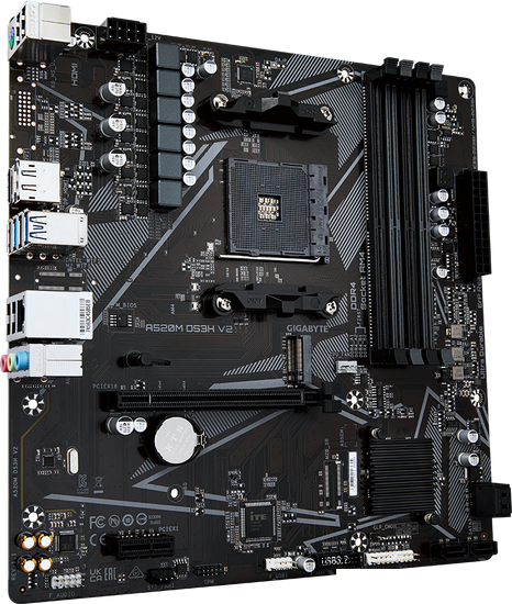 Материнская плата Gigabyte A520M DS3H V2 (rev. 1.1)