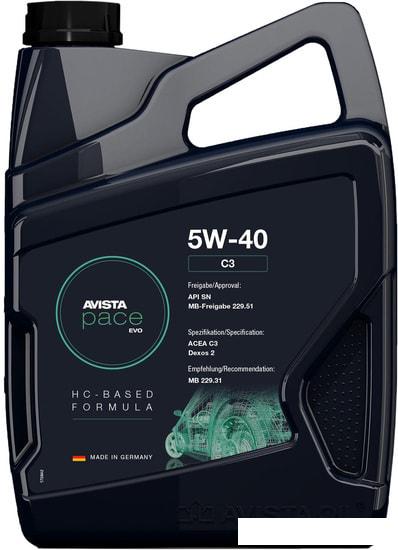 Моторное масло Avista pace EVO C3 5W-40 5л