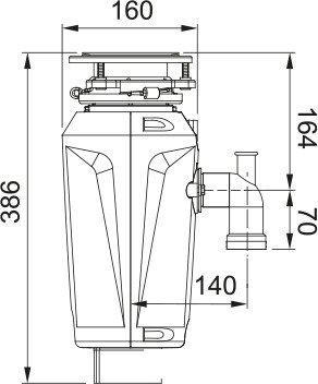 Измельчитель пищевых отходов Franke Slim 100 134.0715.095