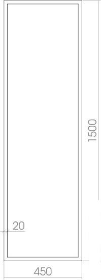 Мебель для ванных комнат Silver Mirrors Зеркало Моника 45x150 ФР-00001406