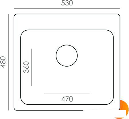Кухонная мойка Quartz Bond 530 (уголь)