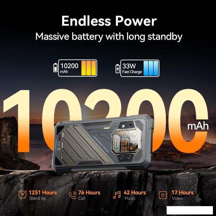 Телефон Cubot KingKong X 16GB/256GB (черный)