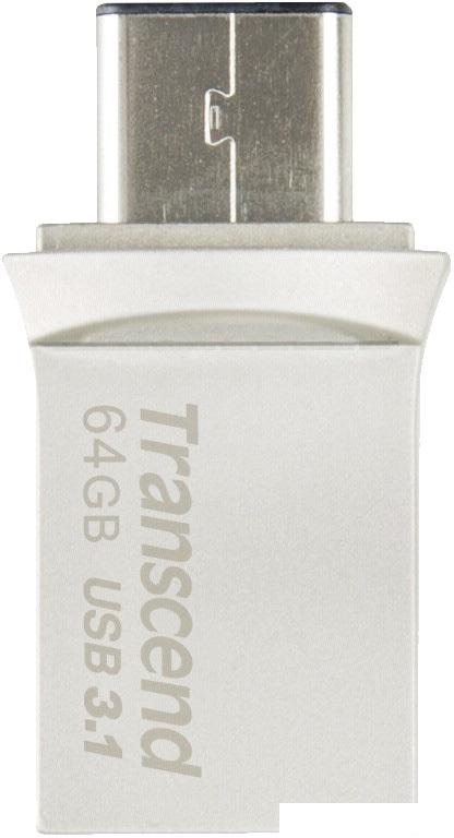 USB Flash Transcend JetFlash 890S USB3.1 + Type-C 64GB [TS64GJF890S]
