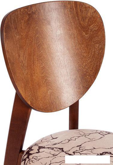 Стул TetChair Diamante мягкое сиденье (коричневый/крекс бежевый)