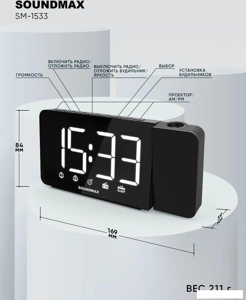 Настольные часы Soundmax SM-1533