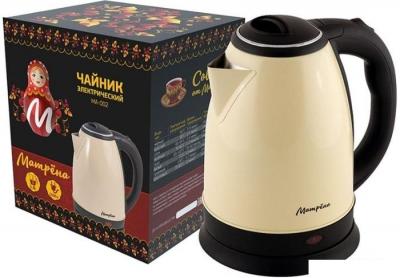 Электрический чайник Матрена MA-002 (стальной/бежевый)
