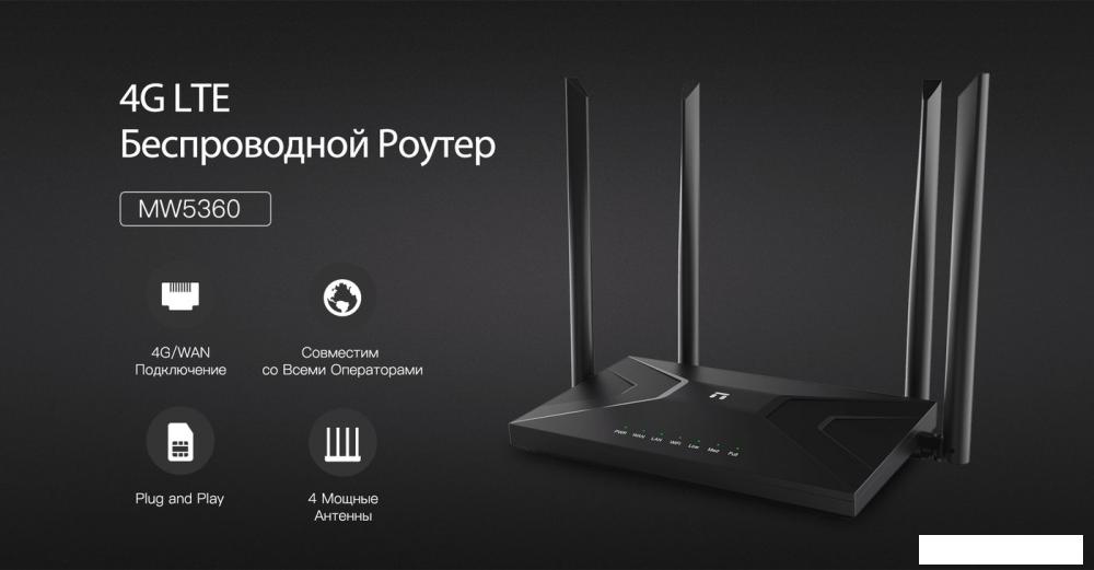 4G Wi-Fi роутер Netis MW5360