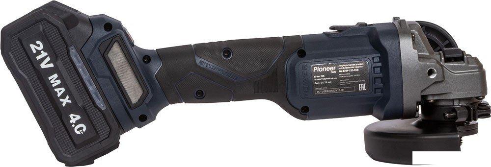Угловые шлифмашины (болгарки) Pioneer Tools AG-E20V-125-01B (с 1-им АКБ, кейс)
