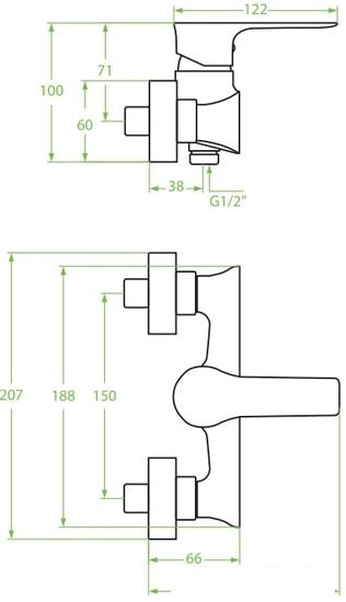 Смеситель Laveo Raila BLL 040D