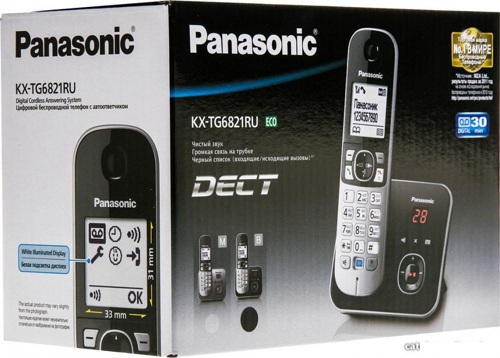 Радиотелефон Panasonic KX-TG6821RUB