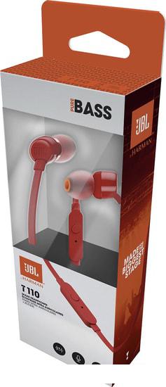Наушники и гарнитуры JBL Tune 110 (красный)